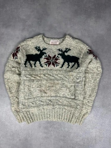Pull maille vintage fait main