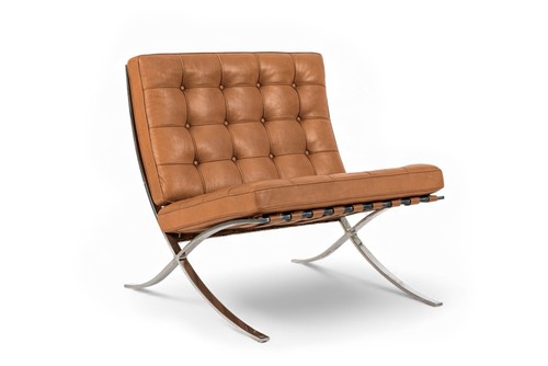Mid century brown leather - century,