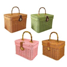 Panier de rangement tissé à