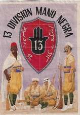 Guerre civile espagnole bons de rationnement 13 DIVISION MANO NEGRA (Format A4)