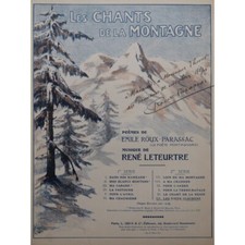 LETEURTRE René Les Vieux Clochers Roux Parassac Dédicace Chant Piano