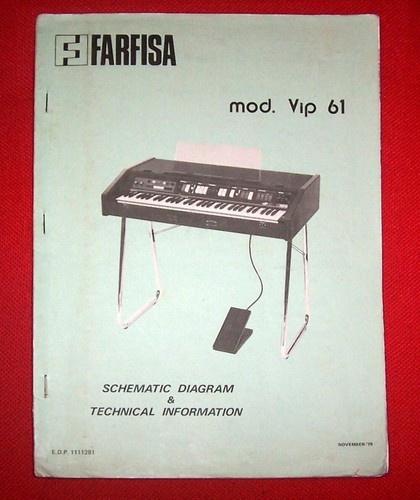 Farfisa vip service manual - vip-61,