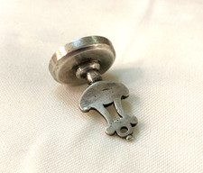 sceau à cacheter / cachet de cire en bronze argenté XVIII eme Armoiries Blason