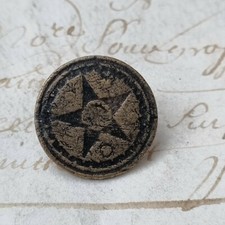 Bouton Breton Ancien Pourlet Etoile XVIIIè 17mm Basse Bretagne Star Button 18thC