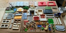 PLAYMOBIL LOT VRAC animaux ferme ranch pompier bâtiments environ 5Kg
