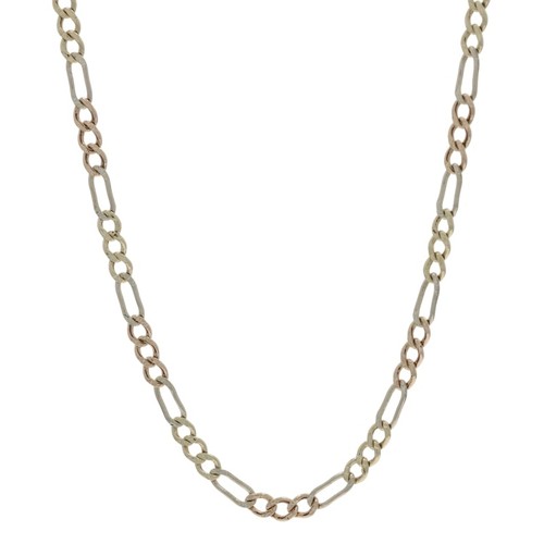 Collier chaîne figaro - figaro, or