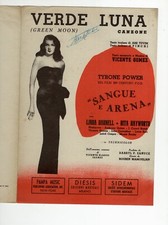 ITALY SPARTITO HAYWORTH FILM SANGUE ARENA PARTITION VERDE LUNA GOMEZ 1940