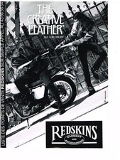PUBLICITE  ADVERTISING  1991  REDSKINS vetements cuir