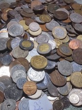 Lot de 3,5 kilos de pièces de monnaie Étrangères