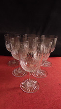 Service de 6 verres a eau en cristal de Baccarat modèle 8470 taille 5475