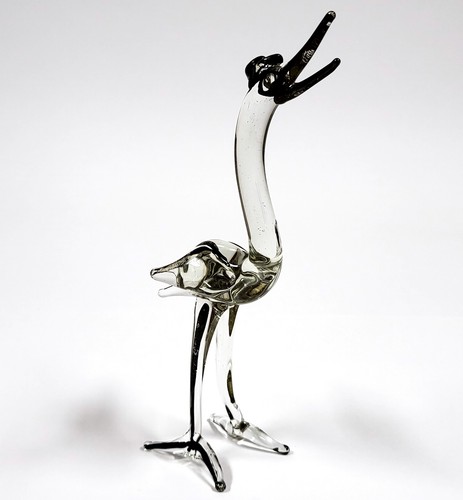 Figurine verre cigogne - en,