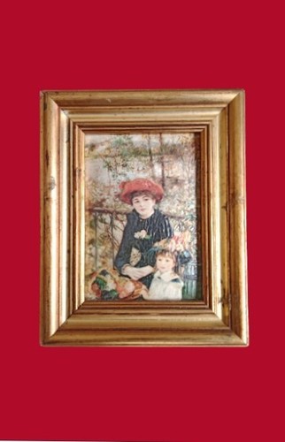Rare plaque les - "les, deux