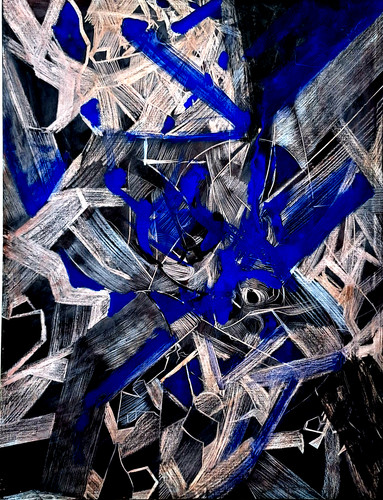 Art abstrait pastel gouache - art,