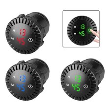 Horloge Tactile Numérique Étanche 12V/24V Horloge pour Motos et Vélos Tout Te