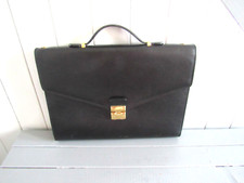 Cartable cuir grainé noir