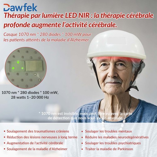 Casque lumière rouge portable