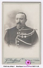 MILITAIRE GENDARME MÉDAILLÉ, CDV BUFFARD à NEUVILLE-SUR-SAÔNE, MILITARIA  -V18