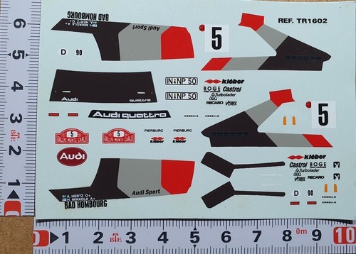 Decals audi quattro 5 - 1/43, #5