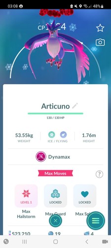 Articuno dynamax artikodin - dynamax,