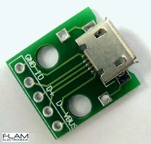 Connecteur micro usb femelle - connecteur,