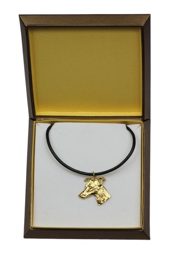 Whippet collier doré avec - collier,