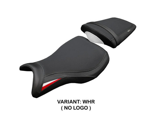 Housse selle ripley blanc rou - housse, blanc-rou