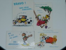 LOT 4 CARTES POSTALES