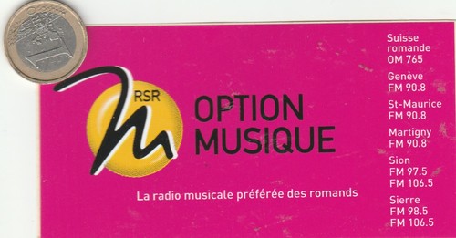 Autocollant radio option - , radio.