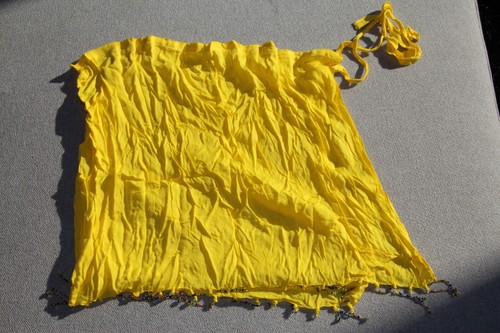 Women bright yellow tie - women's,