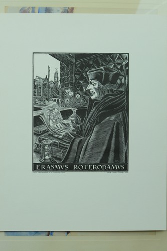 Gravure jean chieze erasmus - erasmus,