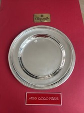 Plat rond christofle perles - plat,