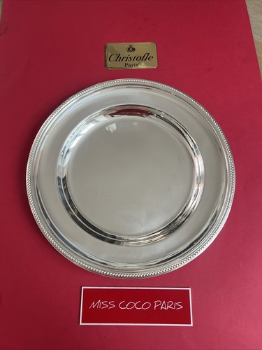Plat rond christofle perles - rond,