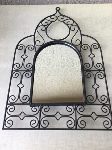 Miroir fer forgé noir - miroir,