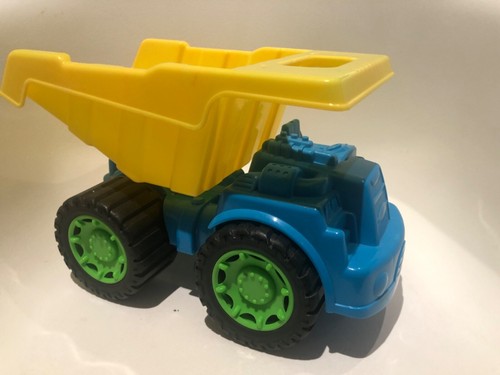 Blue and yellow toy dump - blue,