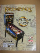 flyer de flipper STERN:  LORD OF THE RING