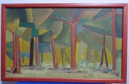 Tableau huile paysage - huile,