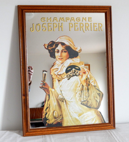 Ancien miroir publicitaire - ancien,