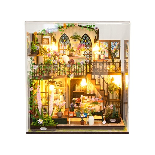 Maison fleurs miniature - fleurs,