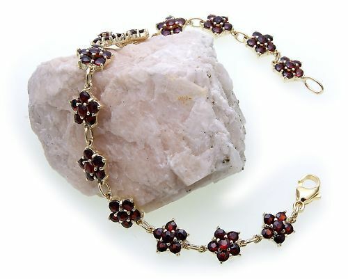 Bracelet grenat véritable - grenat,
