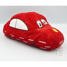 Doudou peluche voiture rouge - 24475