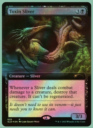 Mtg magic toxin sliver - mtg, foil