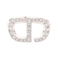 Bague logo CD Dior acier