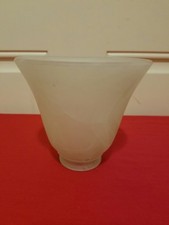 Frosted Off White Glass Lamp