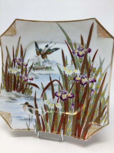 Assiette porcelaine peinte - assiette,
