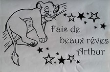 Sticker roi lion - simba, fait