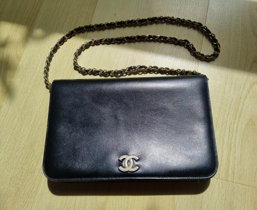 Sac chanel vintage cuir - sac,