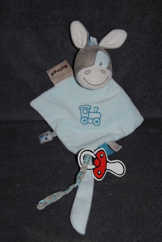 Doudou plat ane cheval - ane,