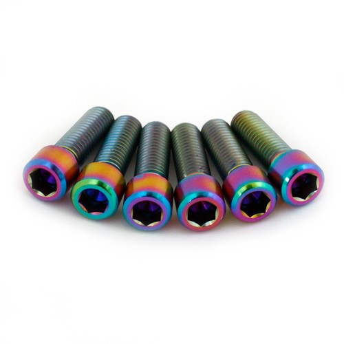 Titanium bmx stem bolts oil - titanium,
