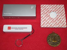 Objets publicitaires banque (Caisse d'Epargne, Crédit Agricole)