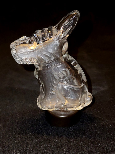 Vintage chien forme - chien, verre